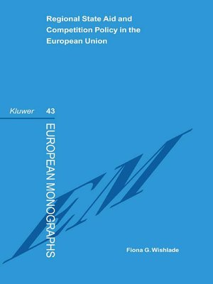 cover image of Regional State Aid and Competition Policy in the European Union